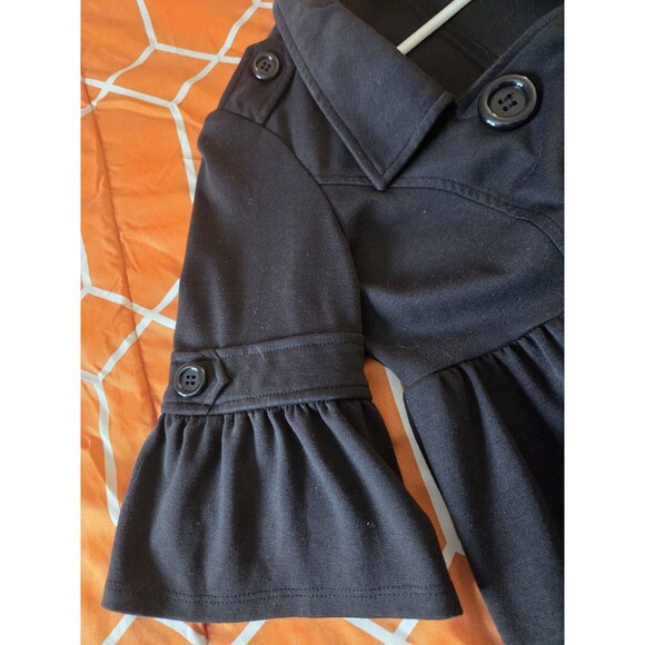 Candie's Collared Button Front A-Line Knee Length SZ M 3/4 Bell Sleeve Babydoll - Picture 3 of 5